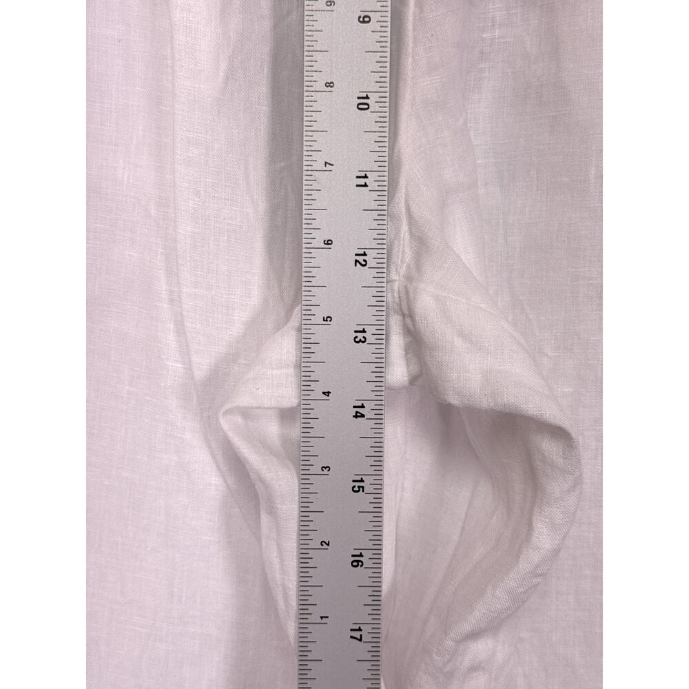 Quince 100% European Linen Pleated Trouser Pants 6 Womens White - Picture 4 of 8